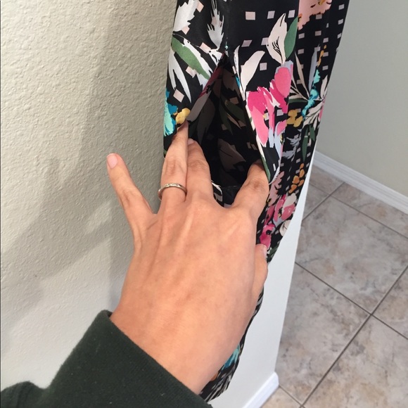 BeBop floral polka dot party dress zippered front - Picture 4 of 4